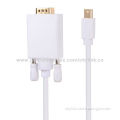 Mini Displayport to VGA cable, supports VGA HD solution up to 1920*1200